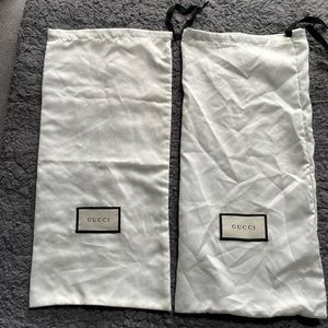 Gucci duster shoe bags ( set of 2)